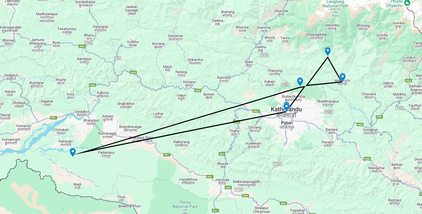 Kaart reisplanning Nepal Express 2026.png